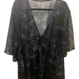 Disturbia Bracken Sheer Kimono Tie Front Dress